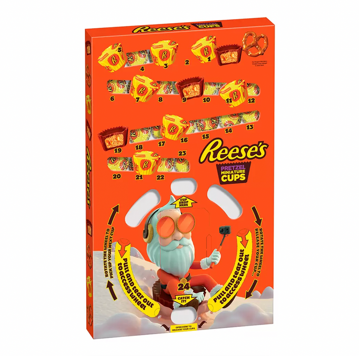 Reese's Miniature Cups With Pretzels Advent Calendar 236g Sugar Box