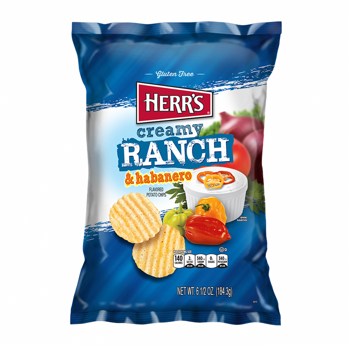 Herr's Ranch & Habanero Potato Chips 184g | Sugar Box