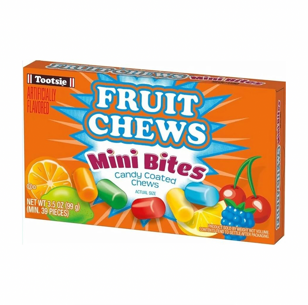 Tootsie Fruit Chews Mini Bites Theatre Box 99g - Sugar Box