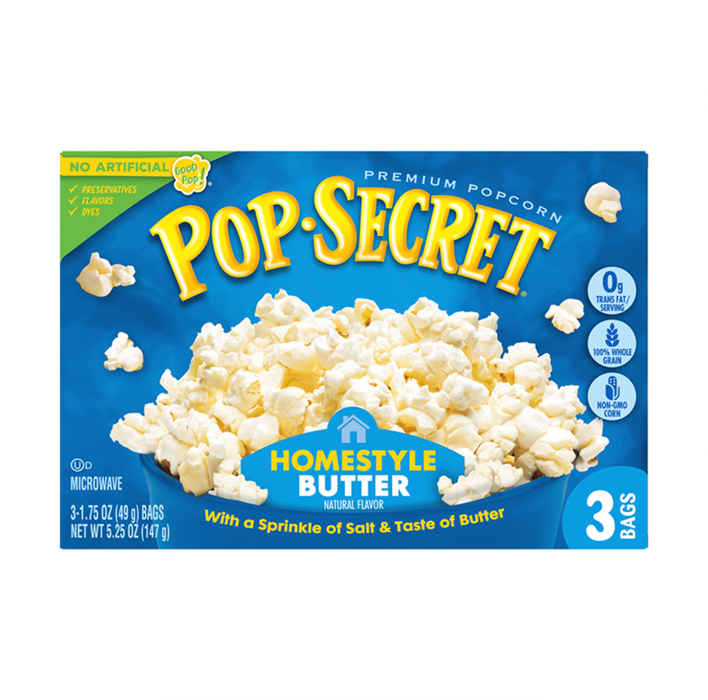 Pop Secret Homestyle Popcorn 3pk 147g - Sugar Box