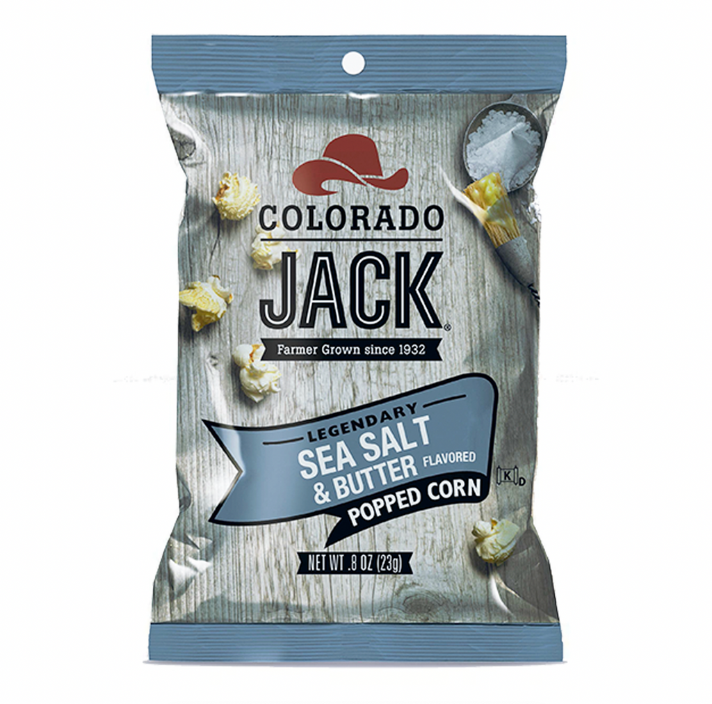 Colorado Jack Popcorn Sea Salt and Butter 50g - Sugar Box