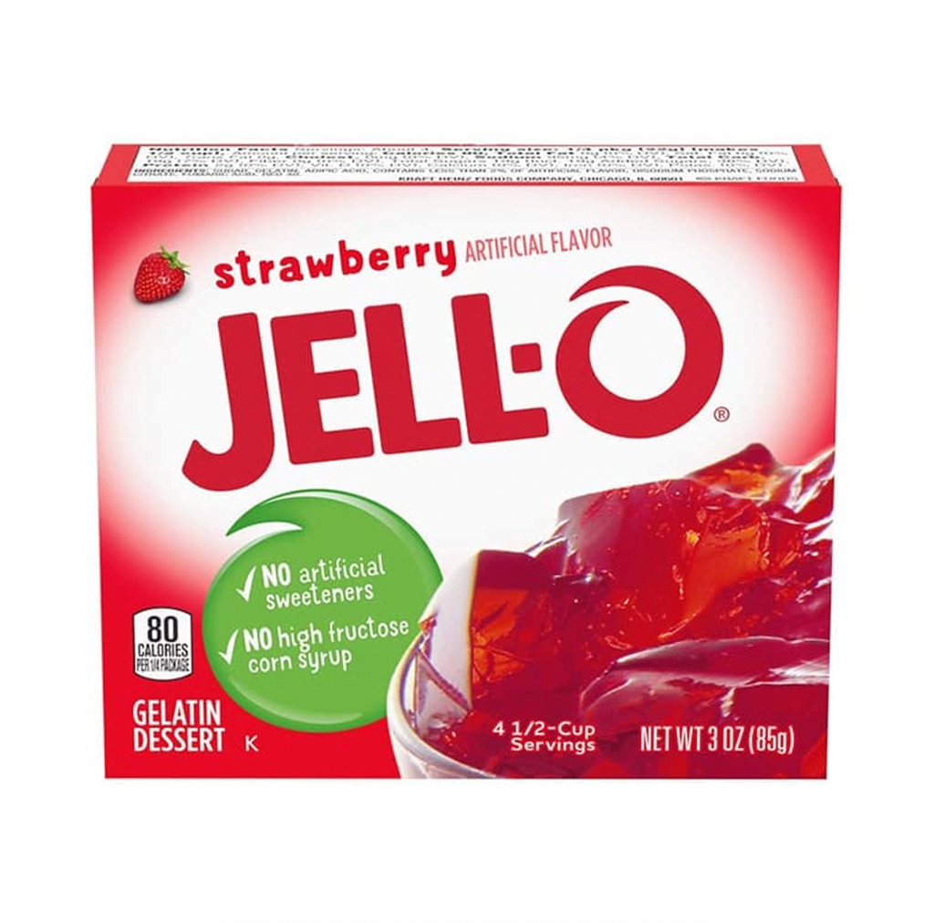 Jell-O Strawberry 85g - Sugar Box
