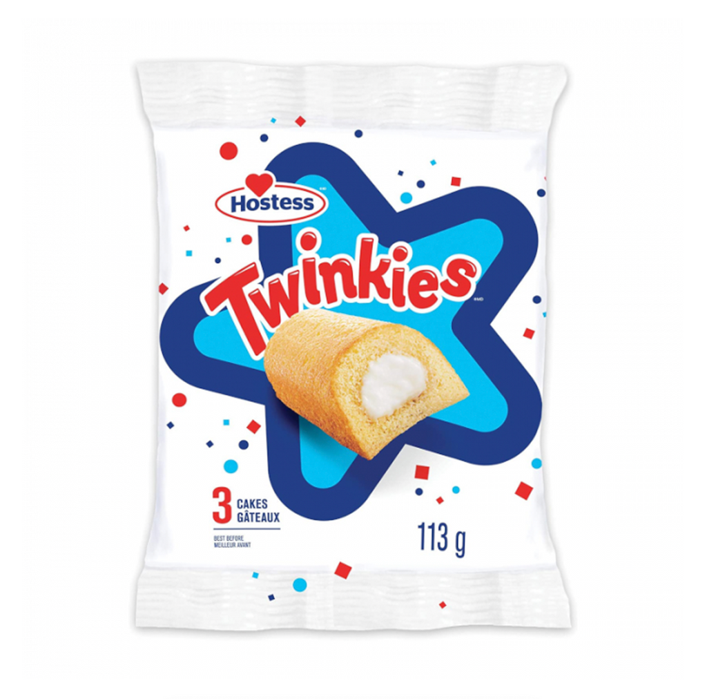 Hostess Twinkies Single Serve 3-Pack 113g - Sugar Box