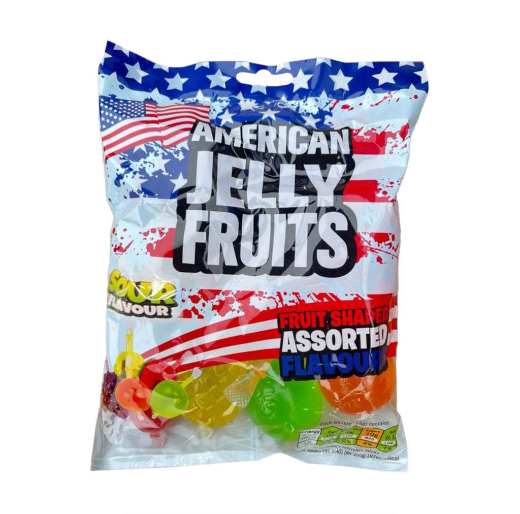 American Jelly Fruits Sweet Peg Bag 280g - Sugar Box