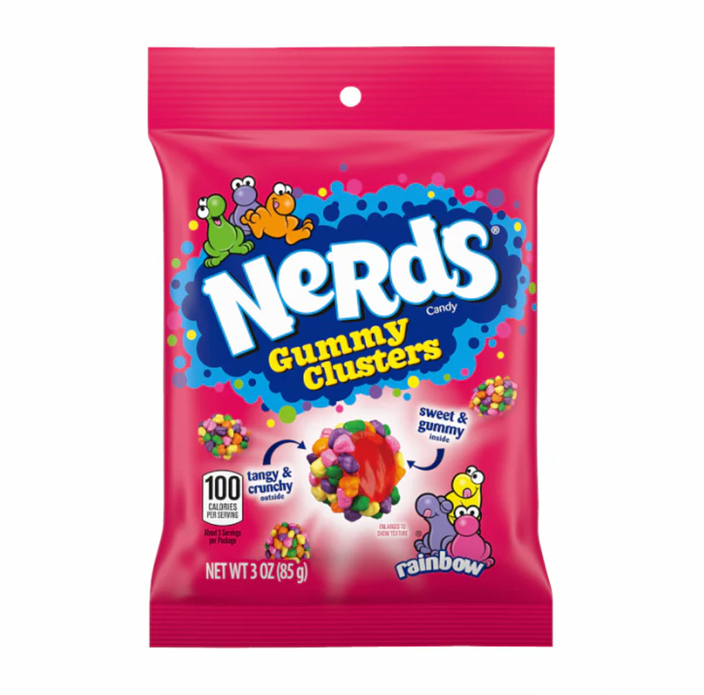 Nerds Gummy Clusters Peg Bag 85g - Sugar Box