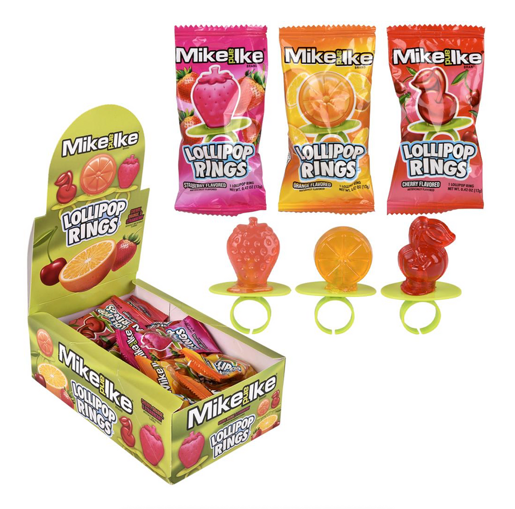 Mike and Ike Lollipop Ring 12g - Sugar Box