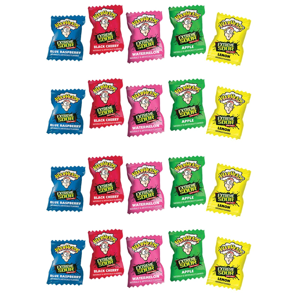 Warheads Extreme Sour Singles x 20 - Sugar Box