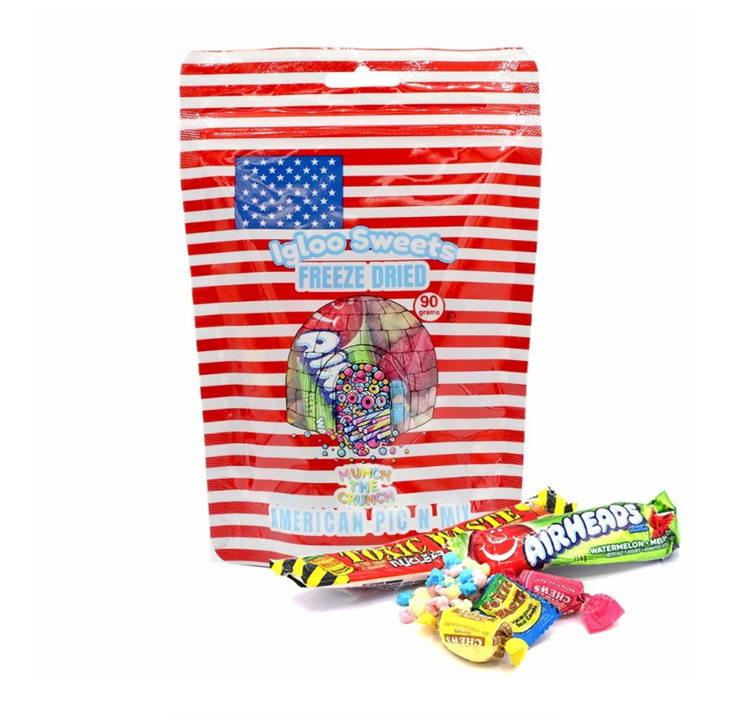 Igloo American Pick n Mix Freeze Dried Sweets Pouch 90g - Sugar Box