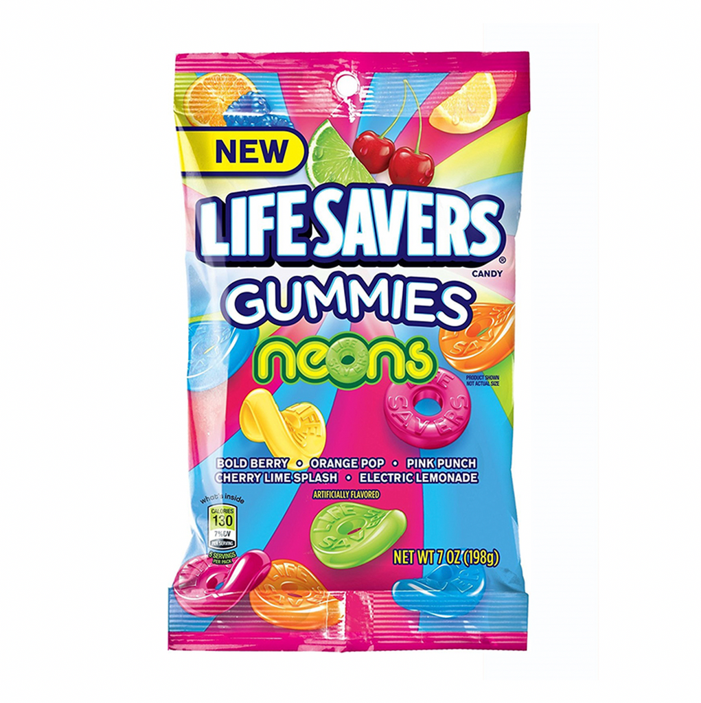 Lifesavers Gummies Neon 198g - Sugar Box