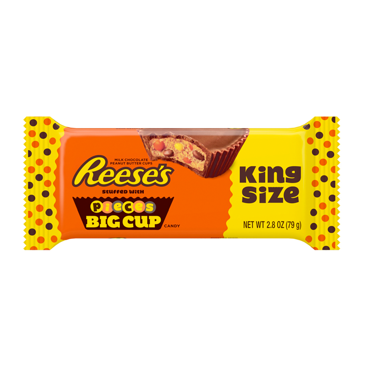 Reese's Peanut Butter Cups with Reese's Pieces King Size 79g | Sugar Box