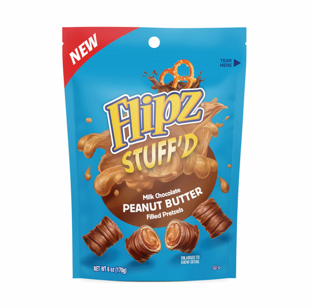 Flipz Stuffed Peanut Butter Filled Pretzels 170g - Sugar Box