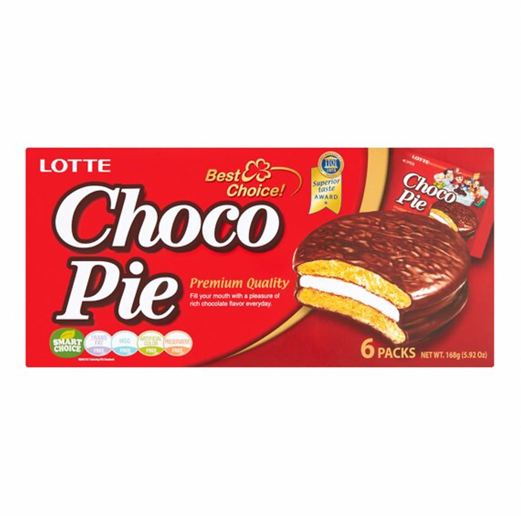 Lotte Choco Pie 6 Pack 168g - Sugar Box